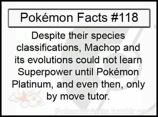 Pokemon Facts 118 Despite Their Species Classifications Machop