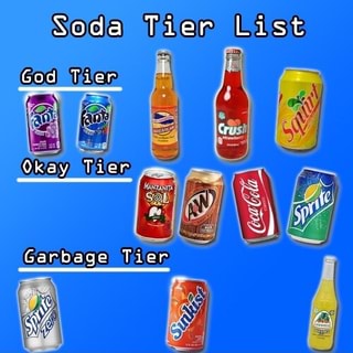 Soda Tier List Ifunny