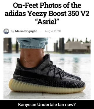 yeezy asriel on feet