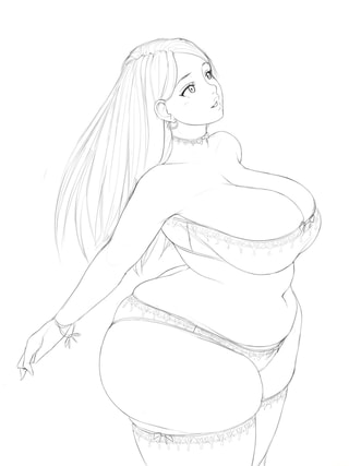 Fat anime ass