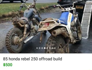 honda rebel 300 off road