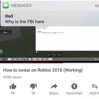 How To Swear On Roblox 2018 Working Ifunny - 