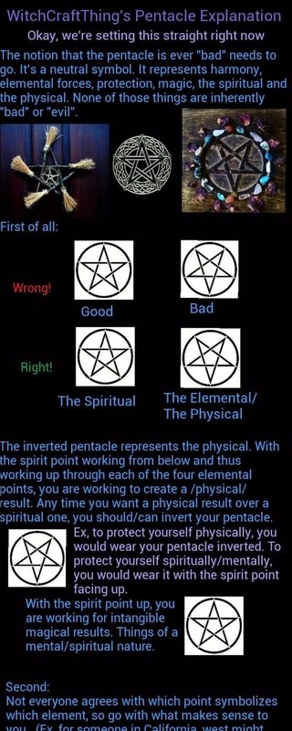 WitChCiattThihg's Pentacle Explanation Okay, we're setting this ...