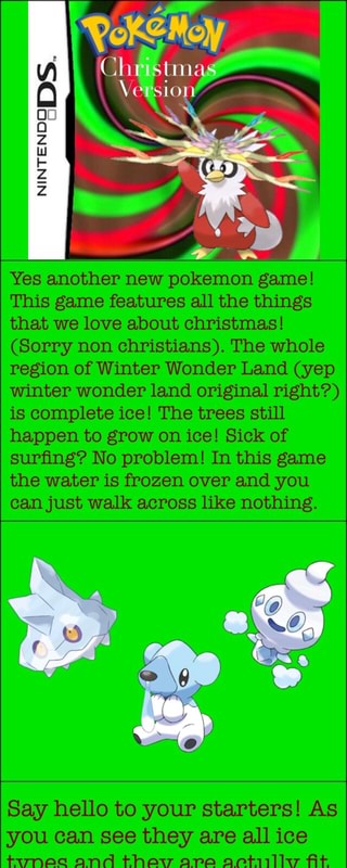 pokemon winter wonders