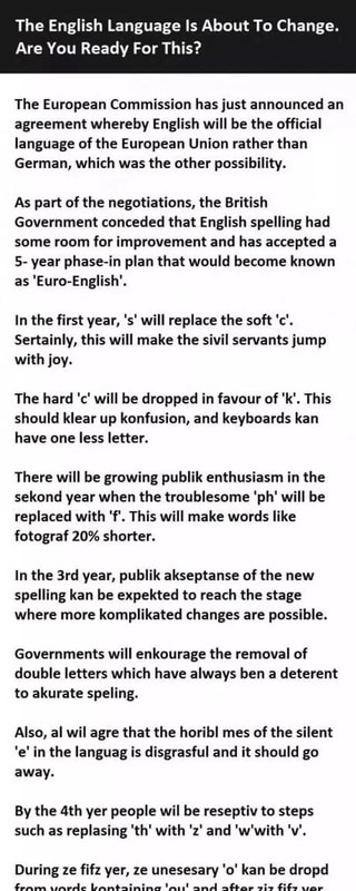 The English Language Is About To Change Are You Ready For - 