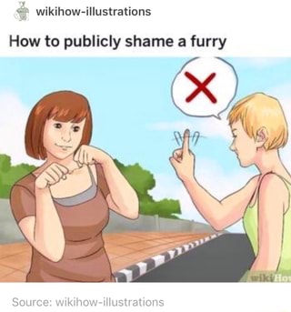 A Wikihow Illustrations How To Publicly Shame A Furry Source
