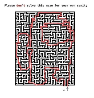 Please don't solve this maze for your own sanity - iFunny