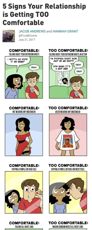 5 Signs Your Relationship Is Getting Too Comfortable Jacob