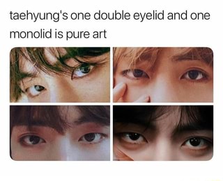 one double eyelid