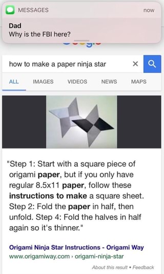 Papercraft Ninja How To Make Four Blades Paper Ninja Star