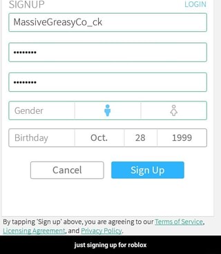 Just Signing Up For Roblox Ifunny - sign up for roblox