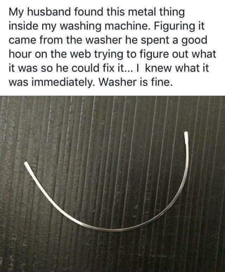 bra wire in washing machine