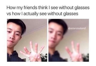 how people think i see without glasses