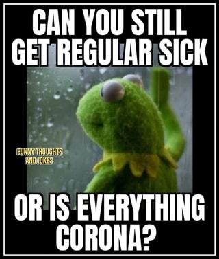 CAN YOU STILL GET/REGULAR SICK OR IS EVERYTHING CORONA ...