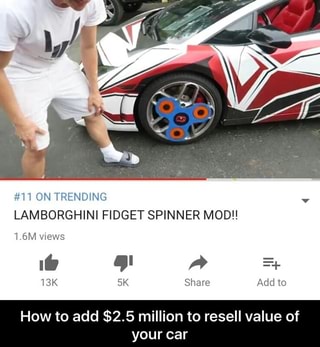 lambo fidget spinner