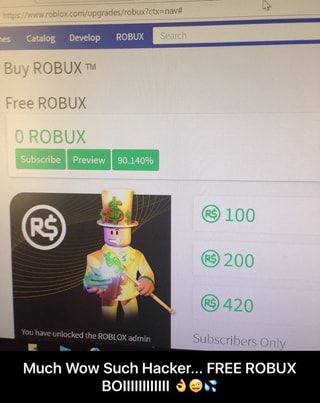Much Wow Such Hacker Free Robux Boiiiiiiiiiiii Ifunny - web roblox upgrades robux