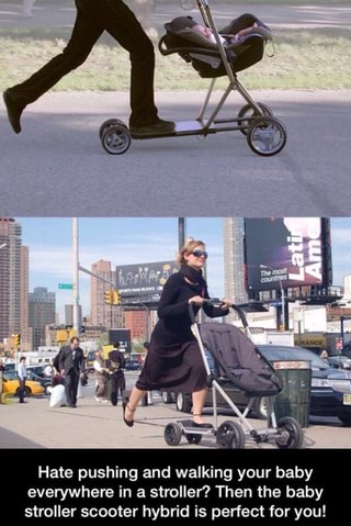 baby stroller scooter hybrid