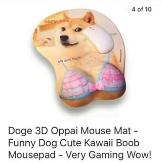 Doge Sd Oppai Mouse Mat Funny Dog Cute Kawaii Boob Mousepad