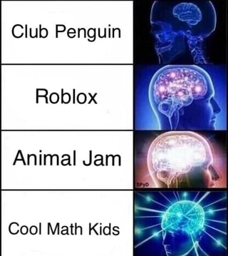 Club Penguin Roblox Animal Jam Cool Math Kids Ifunny - cool math roblox
