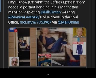 Hang on, so Jeffrey Epstein owned a painting of G.W. Bush, with two