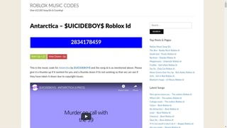 Roblox Music Codes Over 612 202 Song Ids Counting Antarctica Uicideboy Roblox Id Search 2834178459 Top Posts Pages Roblox Music Song Ids The Box Roddy Ricch Roblox Id Death - roblox issues song