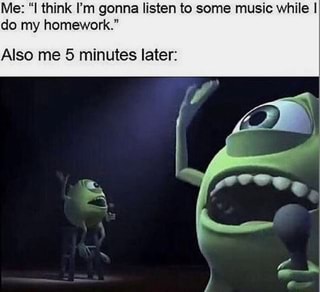 Excuses for not doing homework during online picture