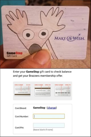 Enter Your Gamestop Gift Card O Check Balance And Get Your