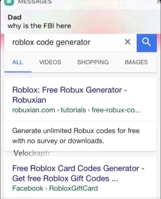 Q Why Is The Fbi Here Roblox Code Generator X A Roblox Free Robux