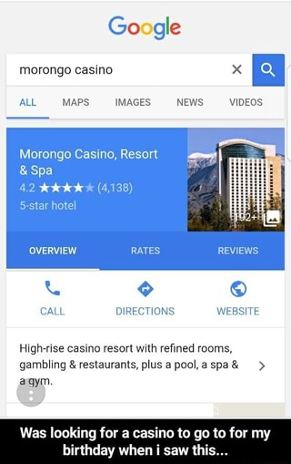 Google maps morongo casino reservations