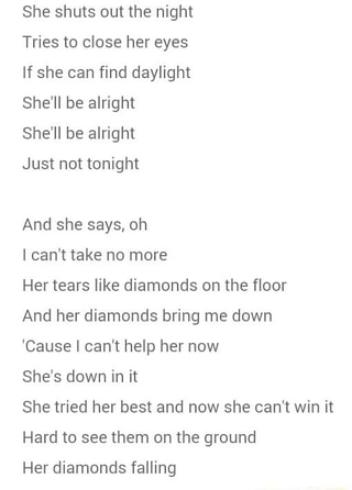 She Shuts Out The Night Tries To Close Her Eyes If She Can Find