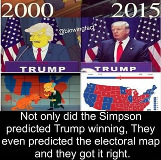 TRUMP Not only did the Simpson predicted Trump winning, They even ...