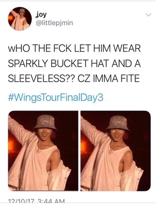 sparkly bucket hat