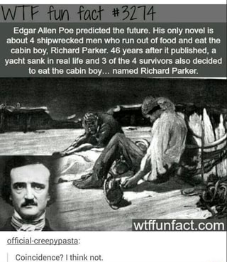 Edgarallen Poe Predicted Lhe Future His Only Novel Is About 4
