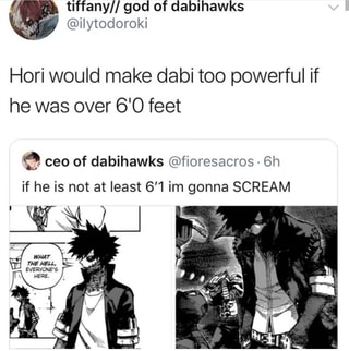 Hori would make dabi too powerful if he was over 6'0 feet ”: ceo of ...