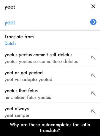 Translate From Dutch Yeetus Yeetus Commit Self Deletus Yeetus
