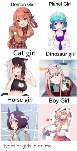 Types Of Girls In Anime Ifunny