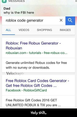 Dad Why Is The Fbi Here Roblox Code Generator X A All Videos