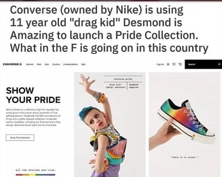 drag kid converse