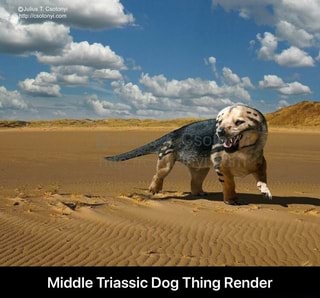 Middle Triassic Dog Thing Render - Middle Triassic Dog Thing Render 