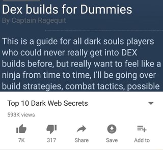 Dex Builds For Dummies This Is A Guide For All Dark Souls Players
