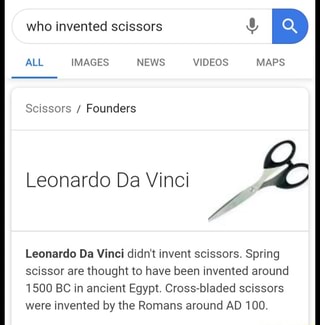 why were scissors invented
