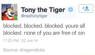 Blocked Blocked Blocked Youre All Blocked None Of You Are Free Of Sin Source Dragondicks Ifunny