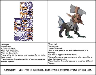 Long Last Lemma Fogem Pokemon Conclusion Type Null Is Missingno Given Official Pokemon S Rafus Af Ifunny
