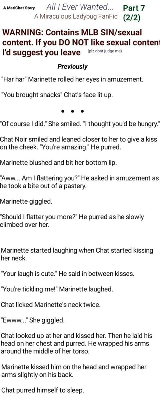 Amarichatsmry All I Ever Wanted Part 7 A Miraculous