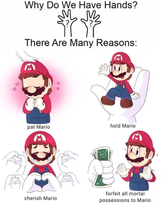 Why Do We Have Hands? There Are Many Reasons: possessions to Mario ...