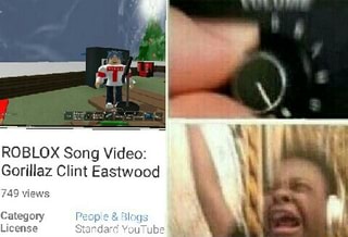 Roblox Song Video Gorillaz Clint Eastwood Ifunny