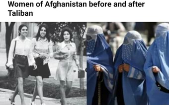 Afghan women before and after Taliban rule