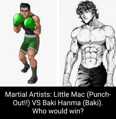 Martial Artists: Little Mac (Punch- Out!!) VS Baki Hanma (Baki). Who ...