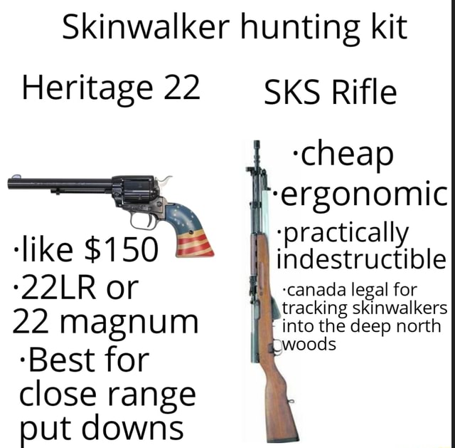 Skinwalker hunting kit Heritage 22 'like 150 '22LR or 22 magnum 'Best