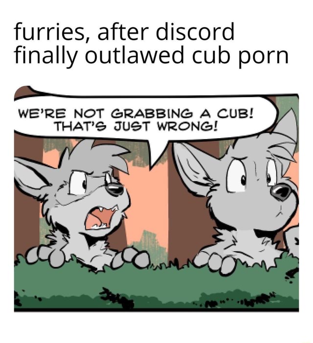 Furry Cub Porn Bitten - Furries, after discord finally outlawed cub porn - iFunny